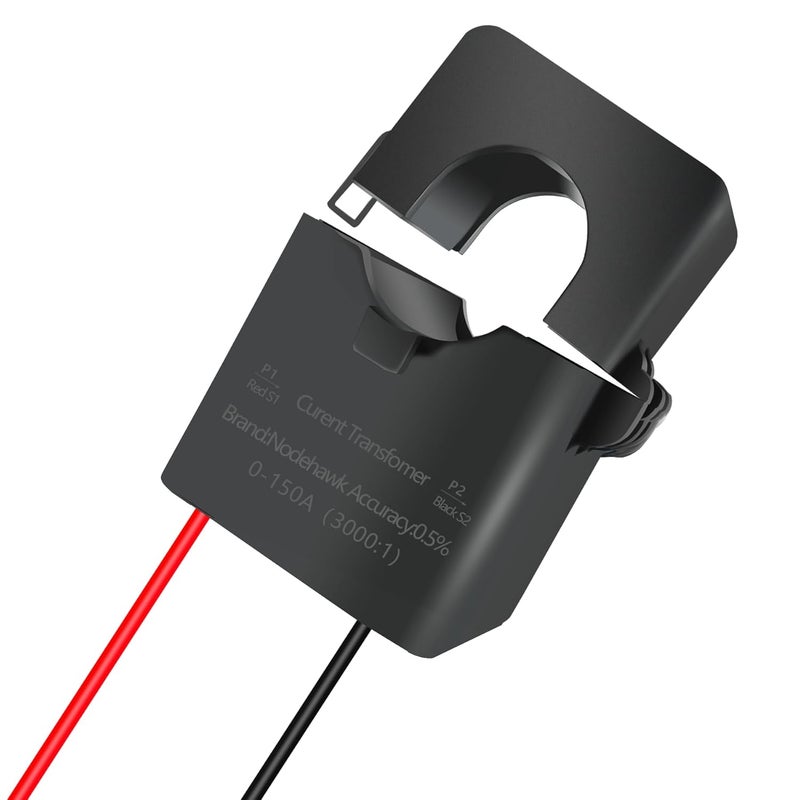 nodehawk 150A Split Core Current Sensor Transformer 3000:1 Ratio AC Current Transformer Coil, Mini Split-CT for Energy Meter - Image 1